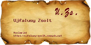 Ujfalusy Zsolt névjegykártya