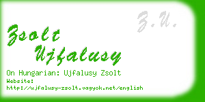 zsolt ujfalusy business card